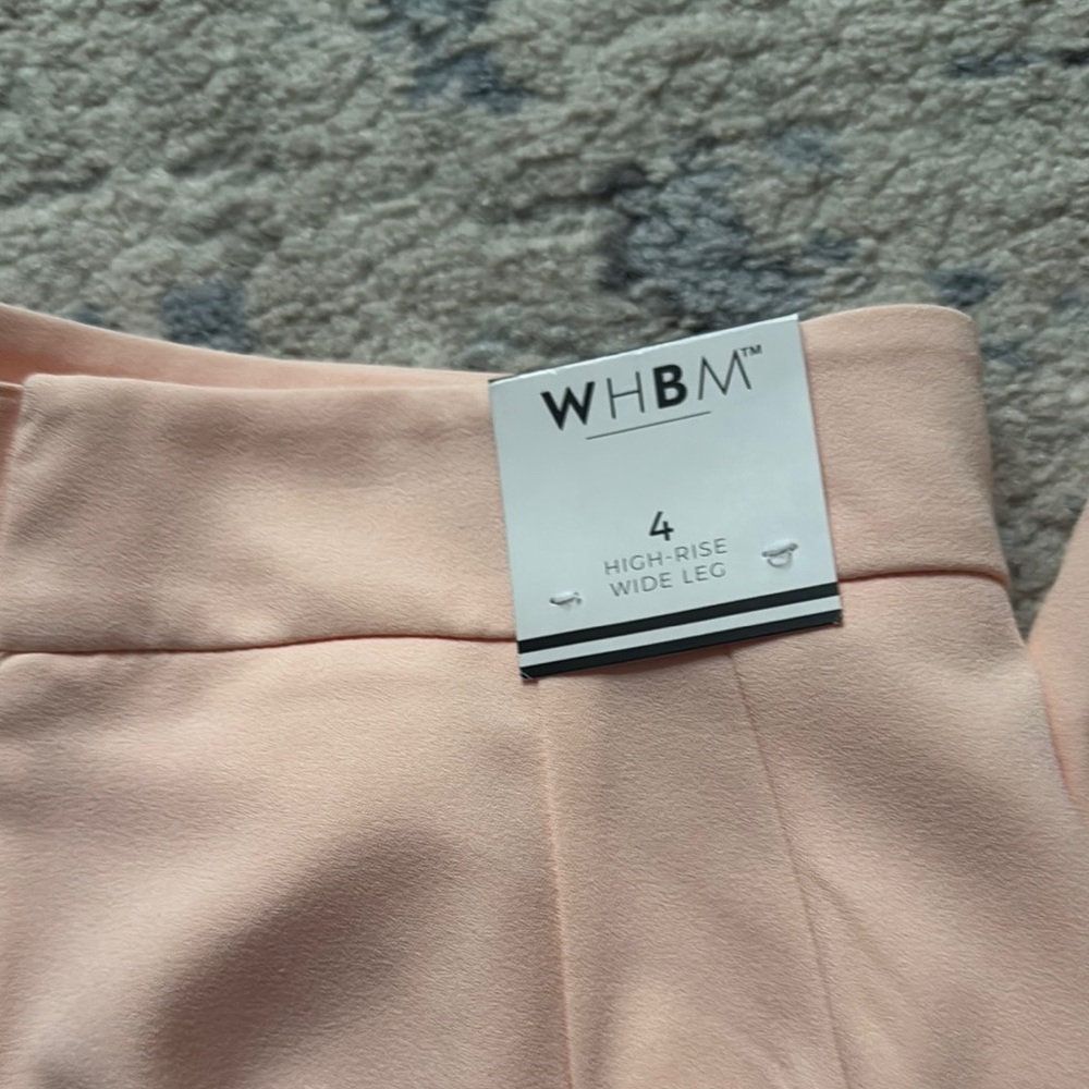 White House Black Market Peach Wide Leg Pants
